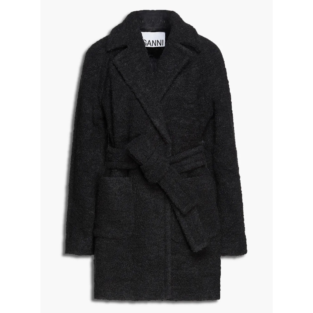 Ganni Women’s Belted Coat Size 38 Fr / 6 Us
